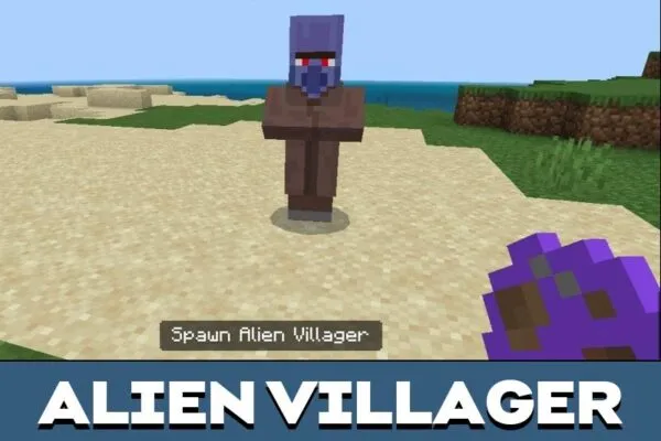 Alien Villager from Dark Heroes Mod for Minecraft PE