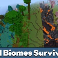 All Biomes Survival Map for Minecraft PE