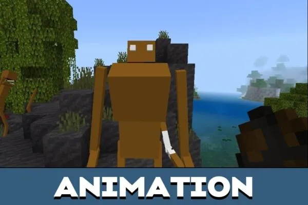 Animation from Cave Dweller Mod for Minecraft PE