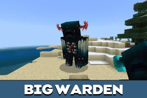 Big Mutated Warden Mod for Minecraft PE