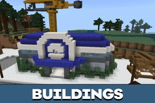 Buildings from Pixelmon Map for Minecraft PE