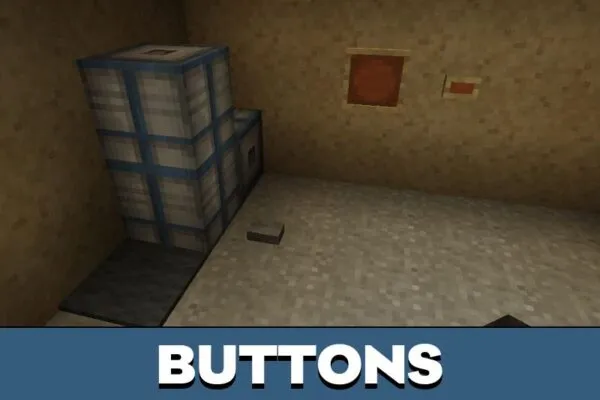 Buttons from Get out Map for Minecraft PE