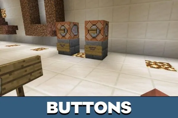 Buttons from Old Minecraft PE Map