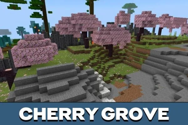 Cherry Grove from All Biomes Survival Map for Minecraft PE