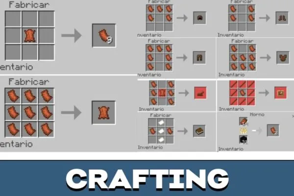 Crafting from Leather Mod for Miencraft PE