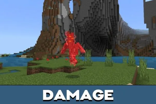 Damage from Creaking Mod for Minecraft PE