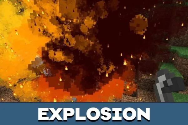 Explosion from Visuality Mod for Minecraft PE