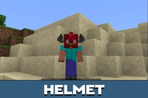 Helmet from Tinkers Construct Bedrock Edition Mod for Minecraft PE