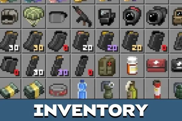 Inventory from Go Out Map for Minecraft PE
