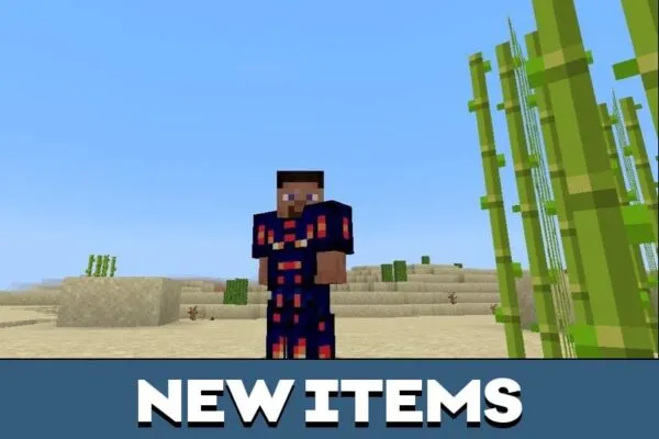 New Items from Amazing Armor Mod for Minecraft PE