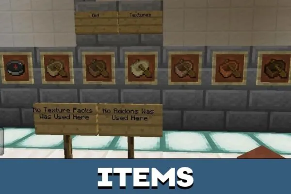 Items from Old Minecraft PE Map