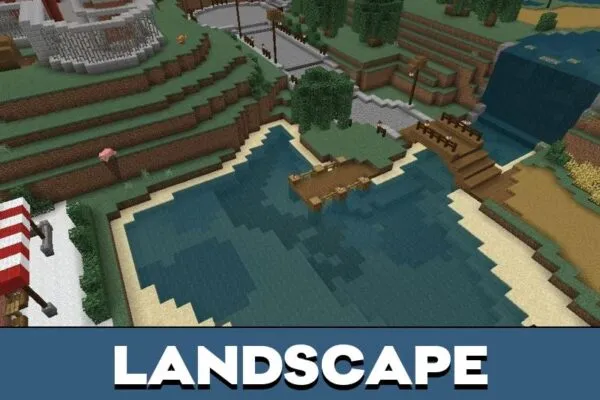 Landscape from Pixelmon Map for Minecraft PE