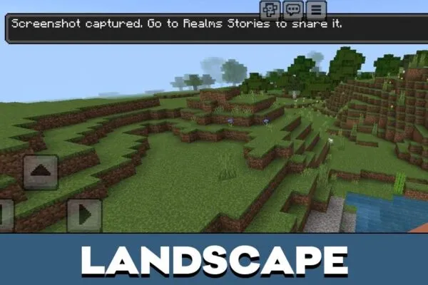 Landscape from Screenshot Taker Texture Pack for Minecraft PE