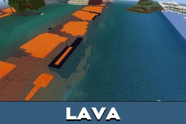 Lava from All Biomes Survival Map for Minecraft PE