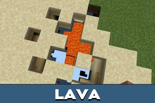 Lava from X Ray Ultimate Texture Pack for Minecraft PE