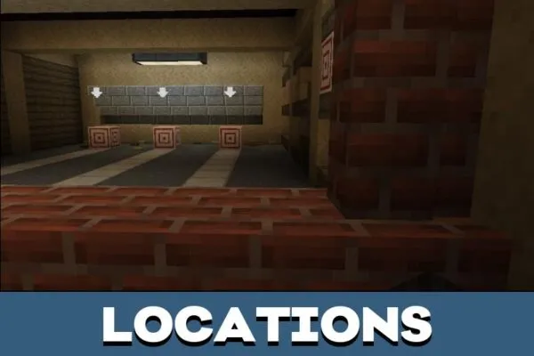 Locations from Get out Map for Minecraft PE