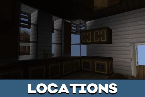 Locations from Phasmophobia Map for Minecraft PE