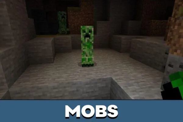 Mobs from Cave Sounds Texture Pack for Minecraft PE