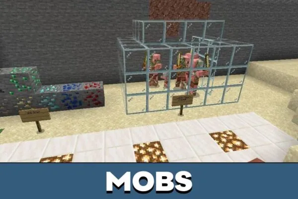 Mobs from Old Minecraft PE Map
