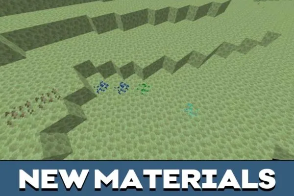 New Materials from Ores Dimension Mod for Minecraft PE