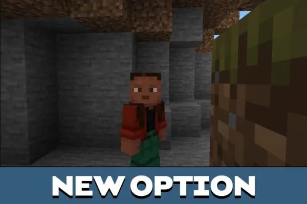 New Option from Cave Sounds Texture Pack for Minecraft PE