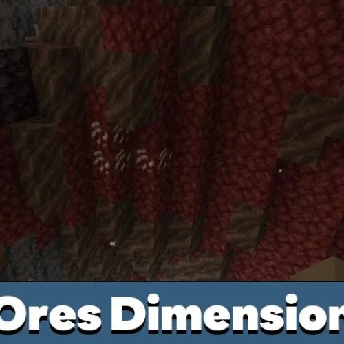 Ores Dimension Mod for Minecraft PE