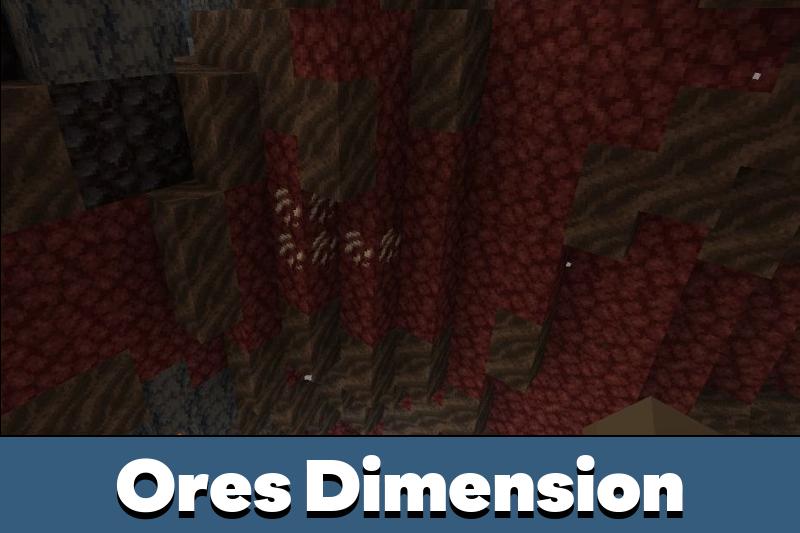 Ores Dimension Mod for Minecraft PE