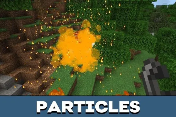 Particles from Visuality Mod for Minecraft PE