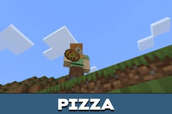 Pizza from Brewin and Chewin Mod for Minecraft PE