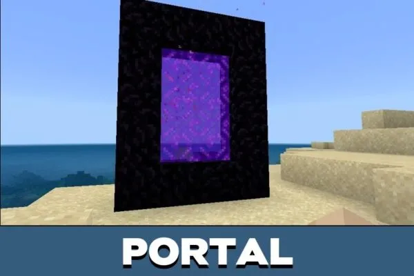 Portal from Ores Dimension Mod for Minecraft PE