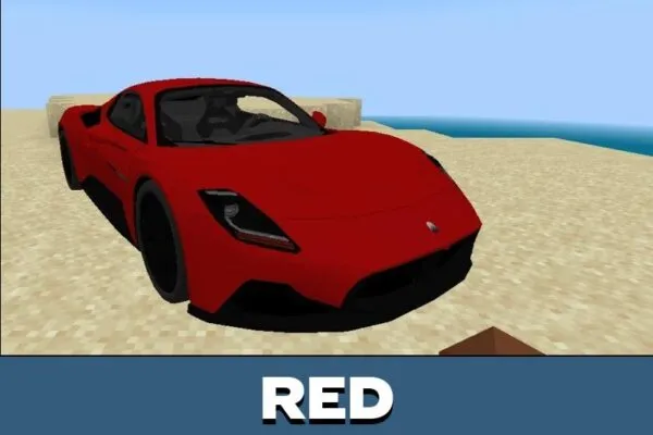 Red from Maserati Mod for Minecraft PE