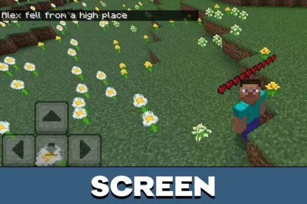 Screen from Player Health Indicator Mod for Minecraft PE