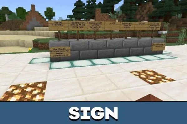 Signs from Old Minecraft PE Map