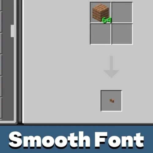 Smooth Font Texture Pack for Minecraft PE