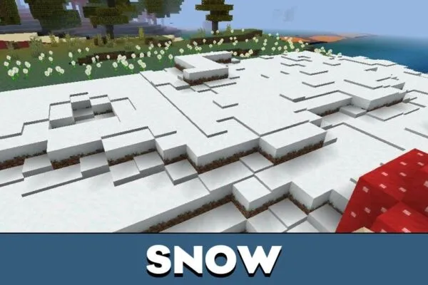 Snow from All Biomes Survival Map for Minecraft PE