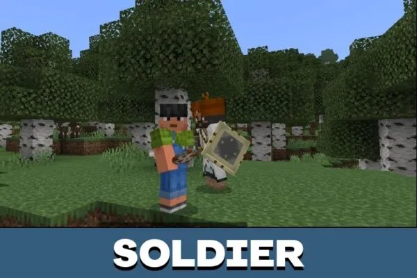 Soldier from Silk Road Mod for Minecraft PE