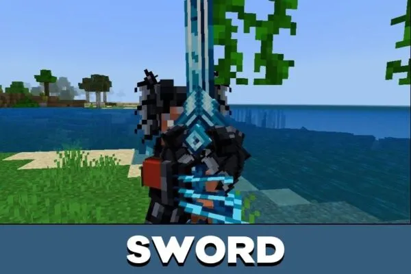 Sword from Water Dragon Mod for Minecraft PE