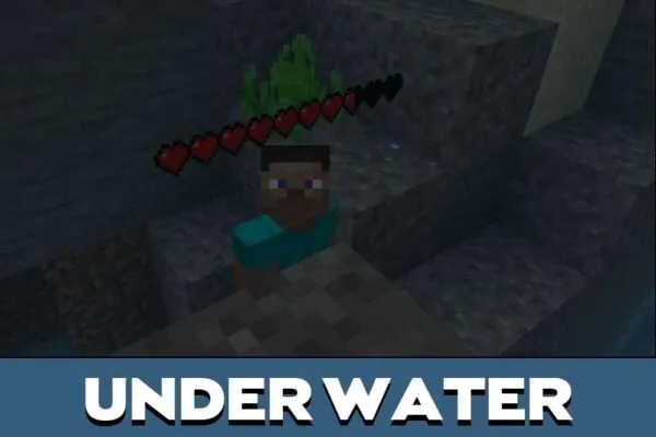 Under Water from Player Health Indicator Mod for Minecraft PE