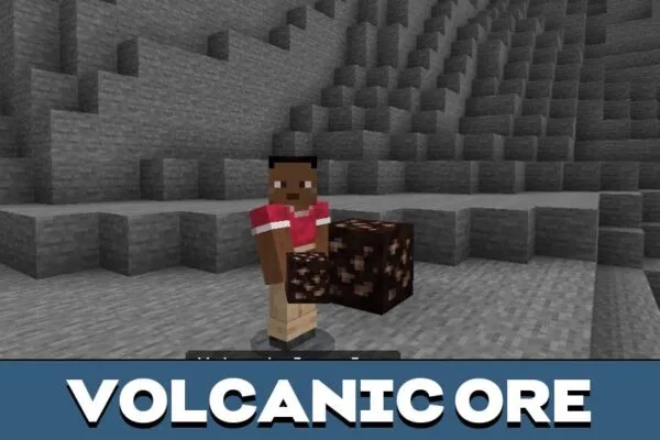 Volcanic Ore from High and Dry Mod for Minecraft PE