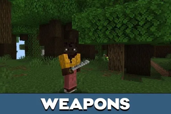 Weapons from Bleach Mod for Minecraft PE