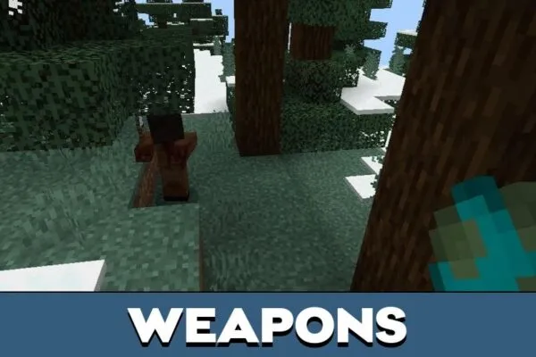 Weapons from Tissous Zombie Texture Pack for Minecraft PE