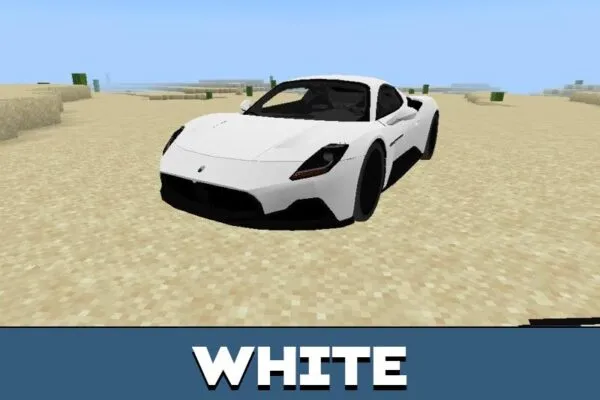 White from Maserati Mod for Minecraft PE