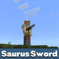 Ancient Saurus Sword Mod for Minecraft PE