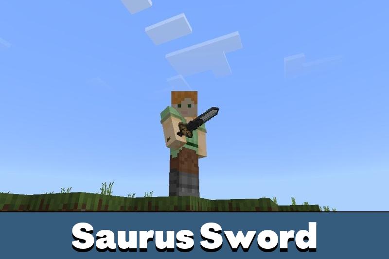 Ancient Saurus Sword Mod for Minecraft PE