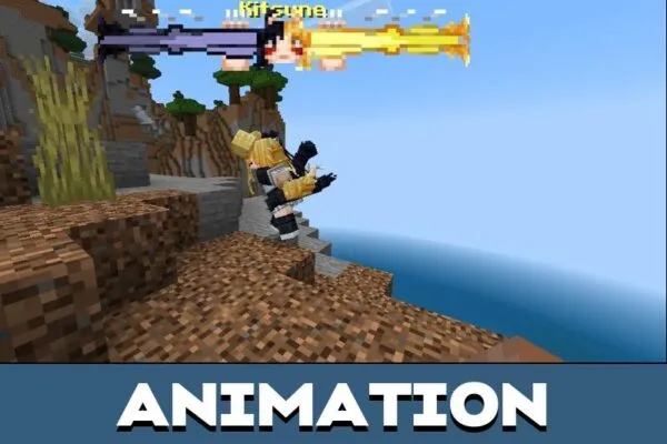 Animation from Kitsune Boss Mod for Minecraft PE