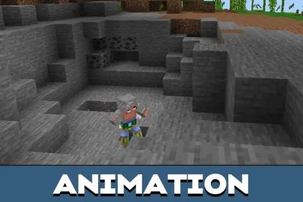 Animation from Tablos Mod for Minecraft PE