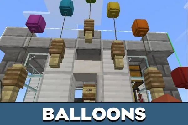 Balloons from EDU Builders Template Map for Minecraft PE