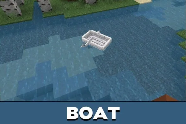 Boat from Pale Garden Texture Pack for Minecraft PE