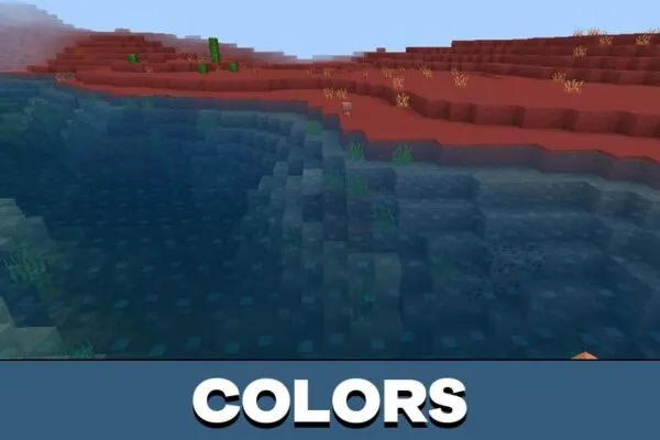 Colors from Block Pixel Texture Pack for Minecraft PE