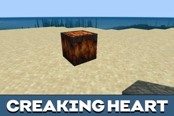 Creaking Heart from 1.22 Update Mod for Minecraft PE